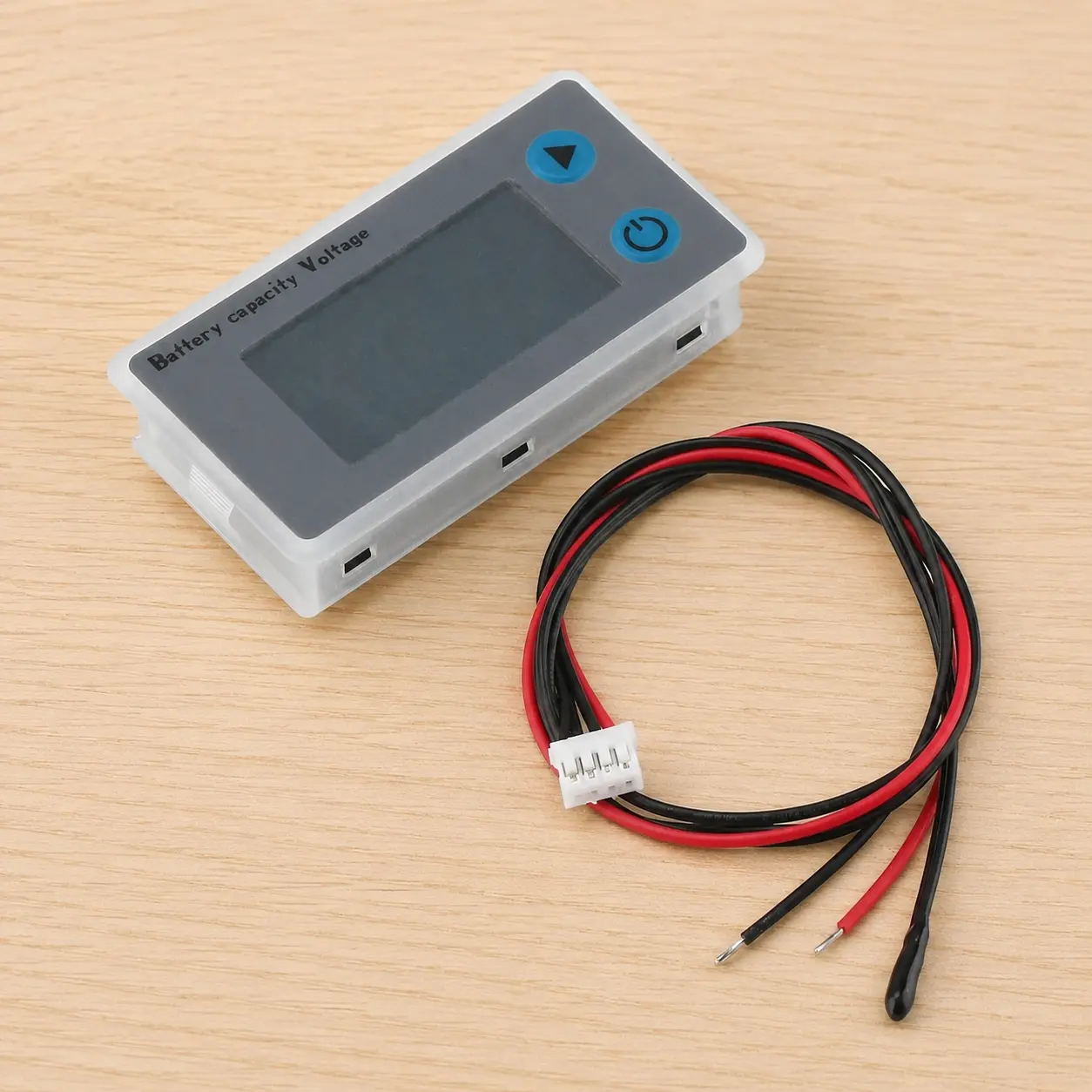 Smart Battery Capacity Meter 10-100V LCD Display Volt Temperature Monitor for 12V24V36V48V Lithium Batteries Accurate Health State Tracker Universal Power Analyzer