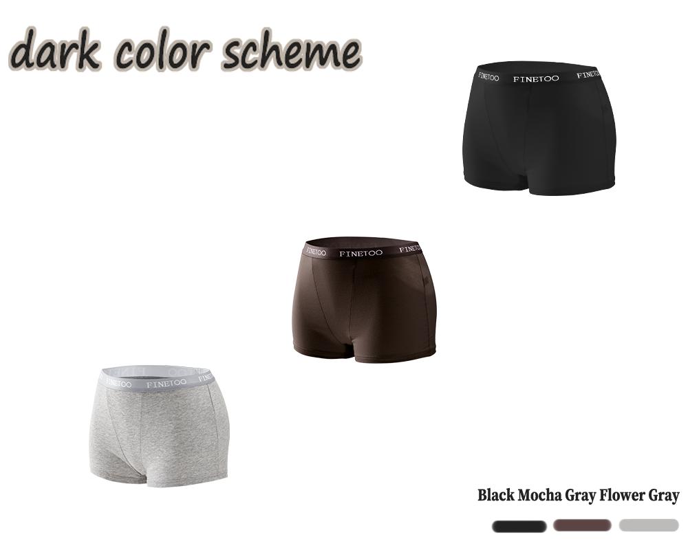 FINETOO 6Pcs  Women's  Underwear Cotton Boxer Shorts Soft Underpants Ladies Stretch Panties Solid Color Cute Women's Panties Beige Lingerie Womenswear SpringStatements