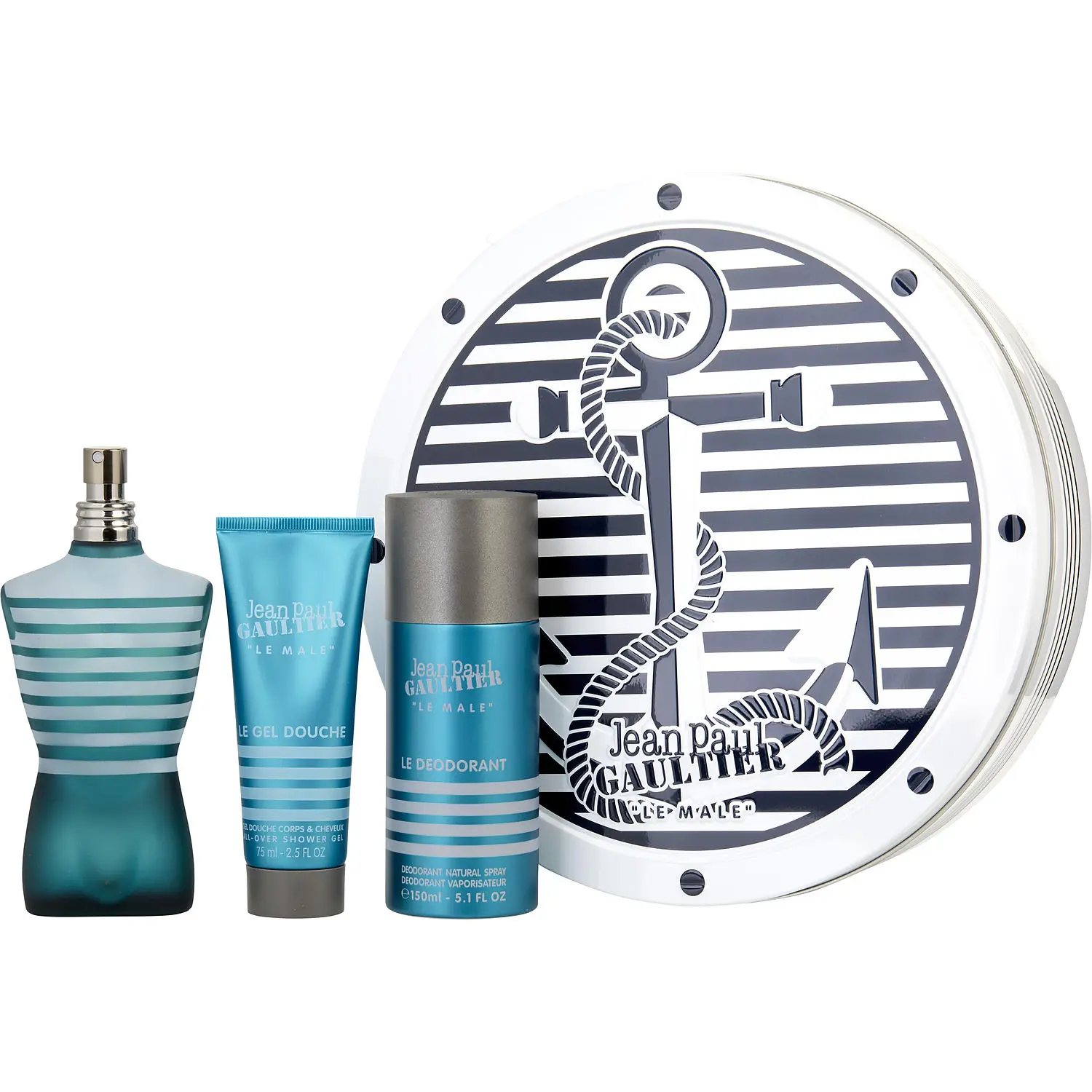 Jean Paul Gaultier Set-Edt Spray 4.2 Oz & All Over Shower Gel 2.5 Oz & Deodorant Spray 5 Oz For Men Jean Paul Gaultier Set-Edt Spray 4.2 Oz & All Over Shower Gel 2.5 Oz & Deodorant Spray 5 Oz For Men