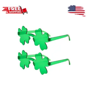 2 Pair Star Shaped Sunglasses Transparent Color Star Glasses Pentagram Glasses