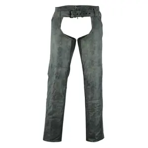Unisex Double Deep Pocket Thermal Lined Chaps - GRAY