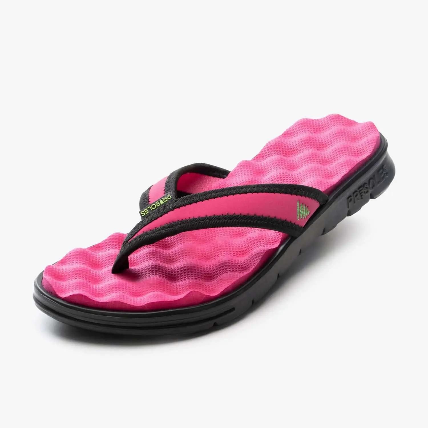Sconset Recovery Flip Flops - Pink Acupressure Massaging Shoe for Women, Lightweight Waterproof Sandals for Post-Workout Relief