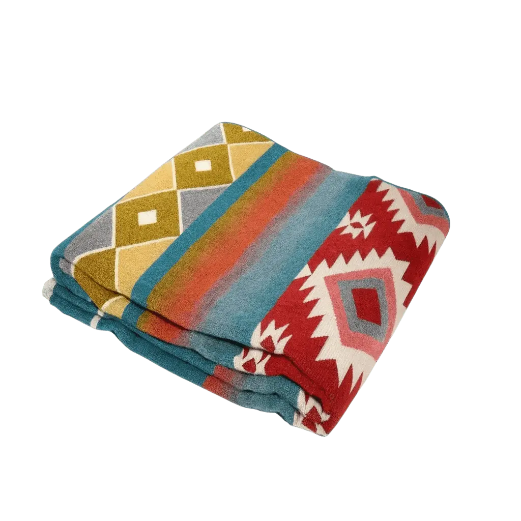 Glacier Alpaca Wool Blanket