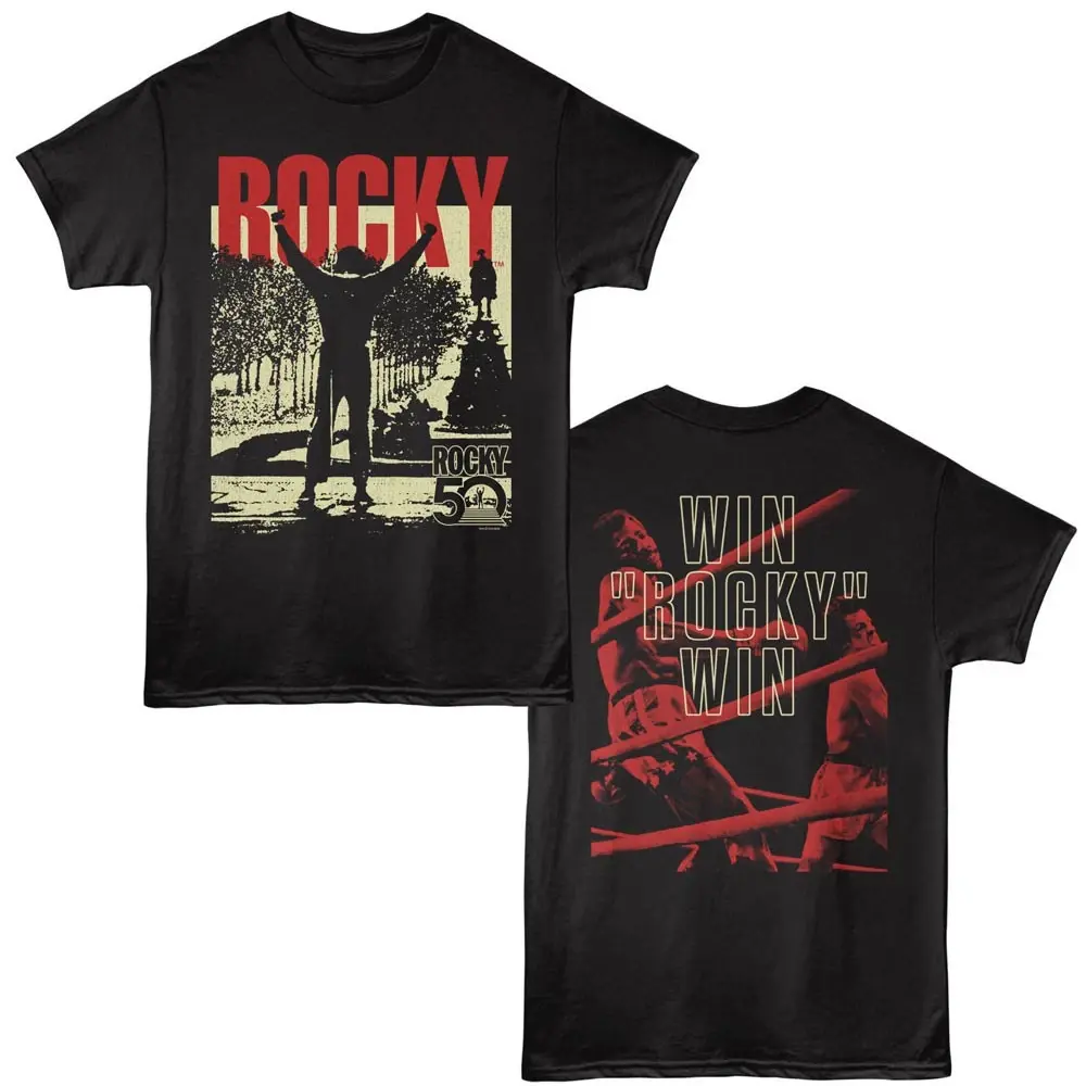 Rocky Movie In Ring With Apollo Philidelphia 50th Anniversary Men's T Shirt