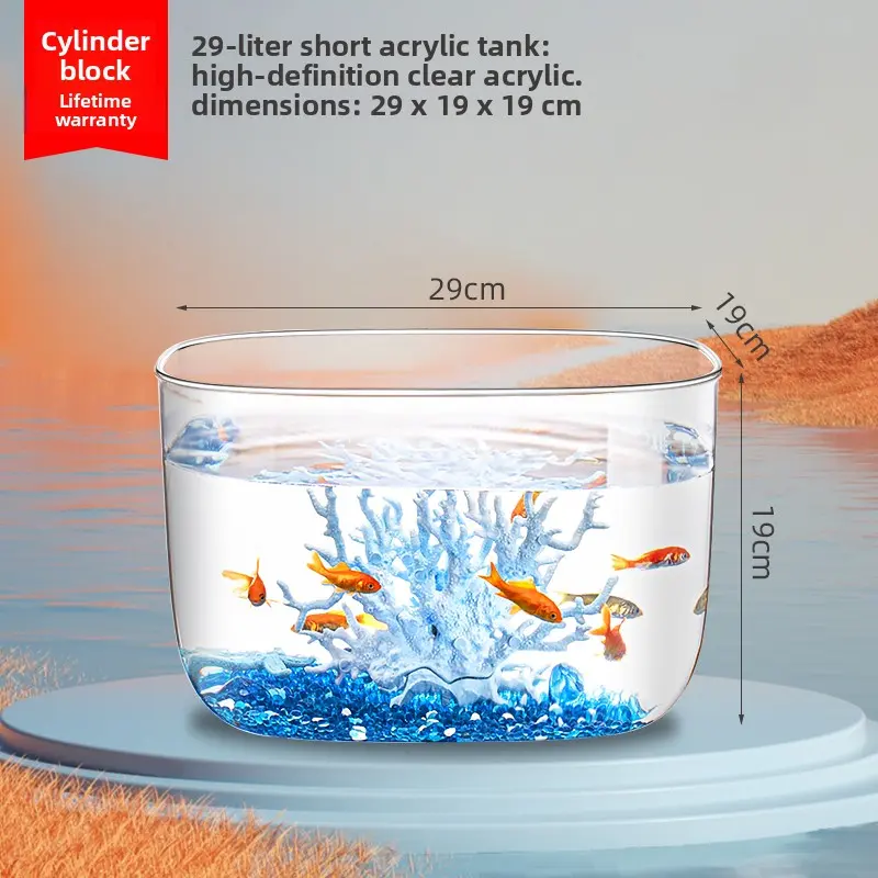 Turtle Tank Home Living Room Small Turtle Tank Mini Villa Breeding Box with Basking Platform Special Tank Ecological Fish Tank Turtle Tank Home Living Room Small Turtle Tank Mini Villa Breeding Box with Basking Platform Special Tank Ecological Fish Tank