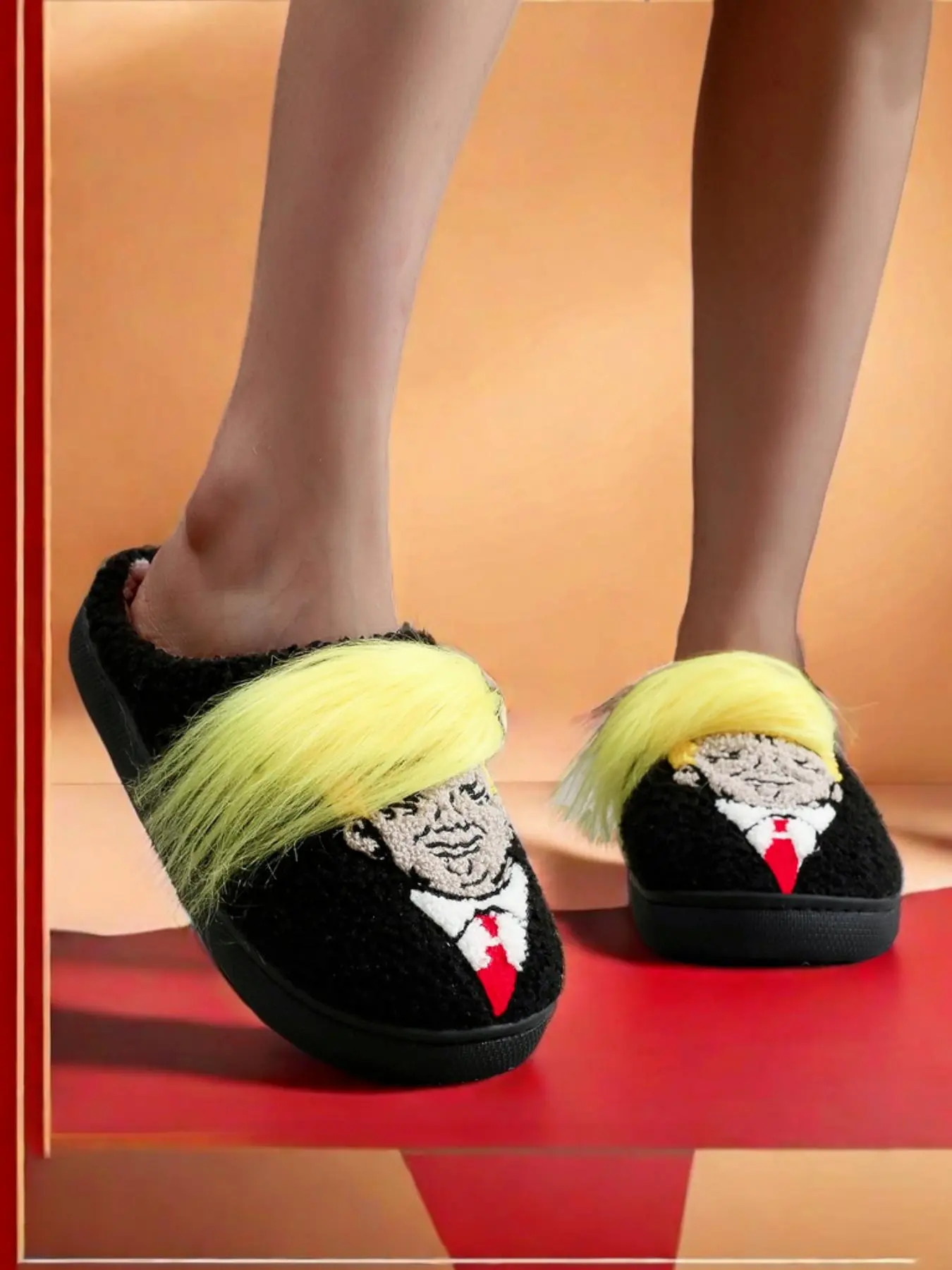 Cartoon Hair Design Lightweight Slipper, Cute Soft Slippers, Trendy Casual Slippers, Casual Soft Comfortable Home Slippers, Warm Casual Fashion Slippers for Indoor & Outdoor Use for Women & Men, Shoe, Footwear Slide Slipper, Slipper Shoes