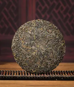 Hence Tea - Pu-erh Tea - Bangwai Mountain Raw Pu-erh Tea Cake (Traditional 357g Cake) - Hand Picked - 357g/12.60 oz