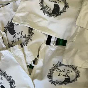 Black Cat Scribes Tote Bag