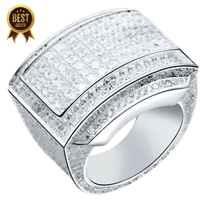 925 silver plated ring with stone, fashionable design for men and women
