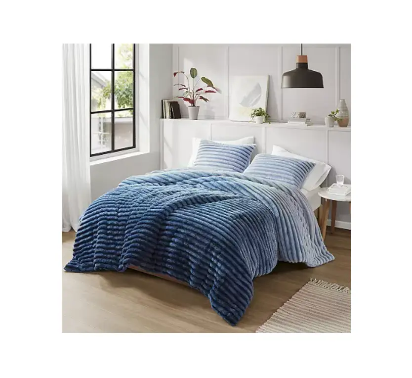 510 Design Avril Fluffy Ribbed Plush Comforter Set