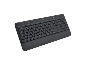 Logitech Signature K650 Comfort Full-Size Wireless Keyboard with Wrist Rest, Bluetooth and Logi Bolt USB receiver, Deep-Cushioned Keys, Numpad, Compatible with Window/Mac