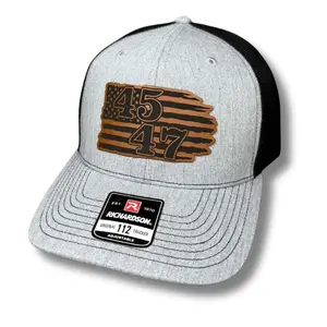 45 - 47 American Flag Patch Hat - Choose Hat Style and Colors