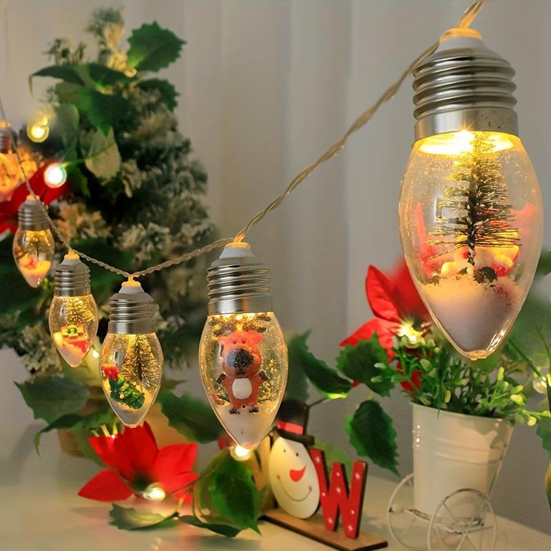 New Beautiful 6.5 Feet Christmas Wish Orbs Lights with 10 One LED Lights-Battery Powered, Perfect for Holiday Decoration and Celebration Lighting 2024 Exquisite Life