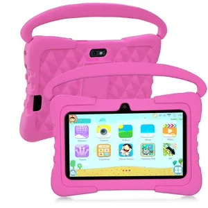 7 Inch Kids Tablet PC, Quad Core Android 13.0 2gb 32GB, 1280x800, Dual Camera 2mp+5mp, WiFi Bluetooth-compatible, Shockproof Case, Parental Control, Ideal Gift