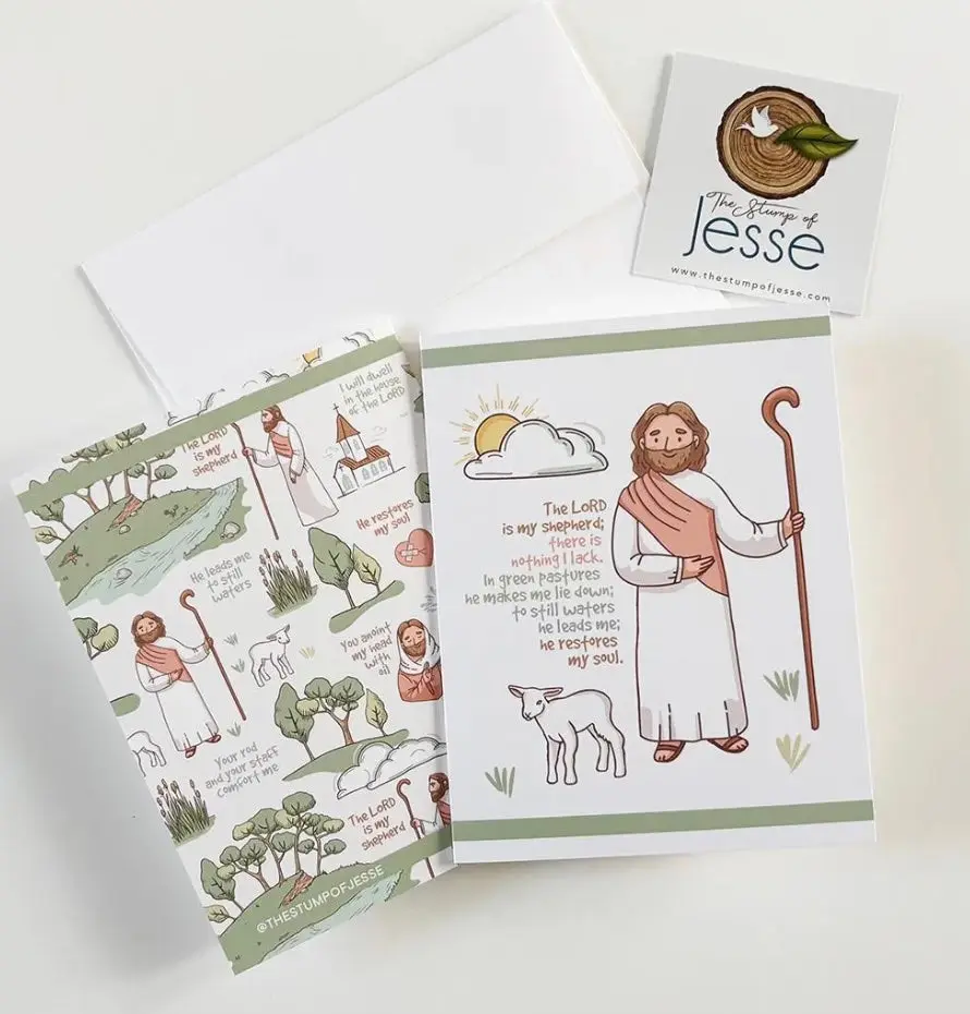 The Good Shepherd | Psalm 23 Greeting Card