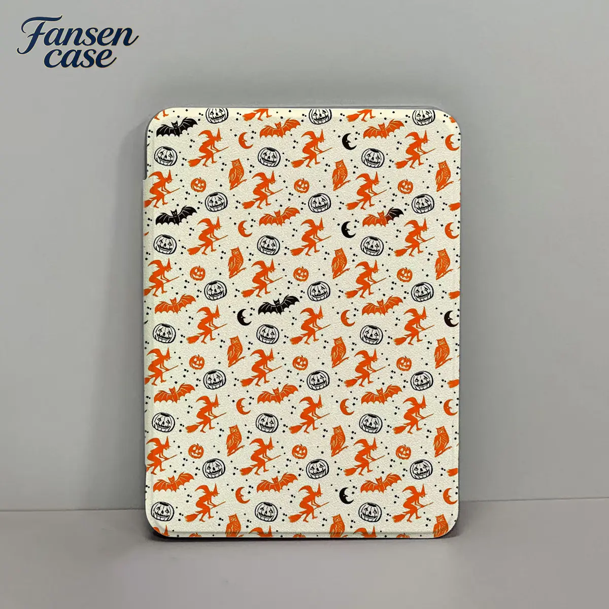 PU+TPU Cute Leather Protective Case with Accessories for Multi-Size Kindle E-Readers - Holder, Auto Sleep/Wake, Transparent Back, Halloween Bat-Pumpkin Design, Fits 6.0" 2022/2024, 6.8" 11th Gen, 7.0" 12th Gen Paperwhite, School Gift