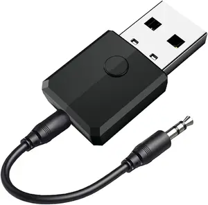 USB Bluetooth.Transmitter Receiver, in Mini Wireless Audio Adapter, .mm Bluetooth AUX Adapter for TV PC Headphones Speakers Car/Home Stereo System, USB Power Supply