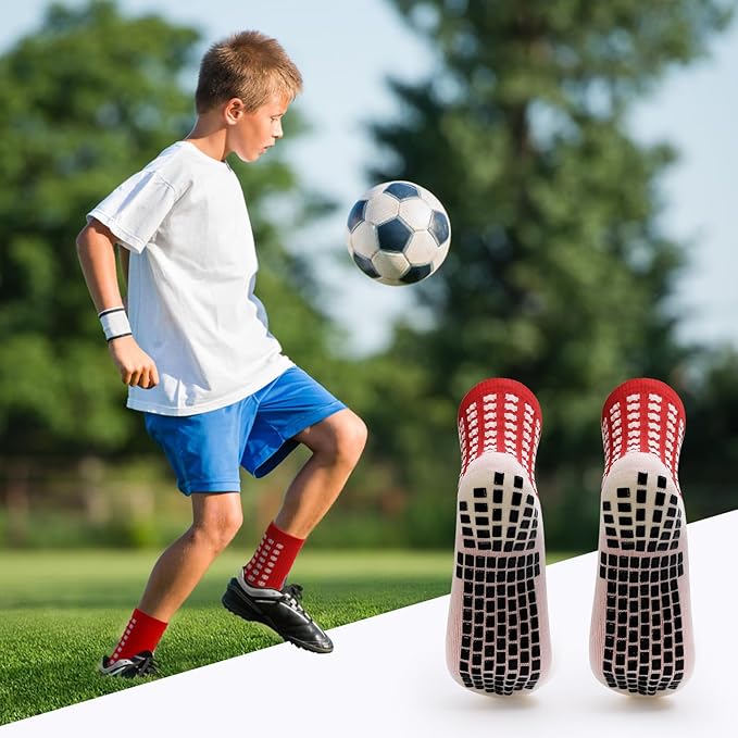 STANDWAY 2 Pairs Football Socks For Men & Women - Specially designed for men and women football matches, non-slip and comfortable, breathable and sweat-absorbing to keep feet cool. Also suitable for basketball, badminton, and various other sports.