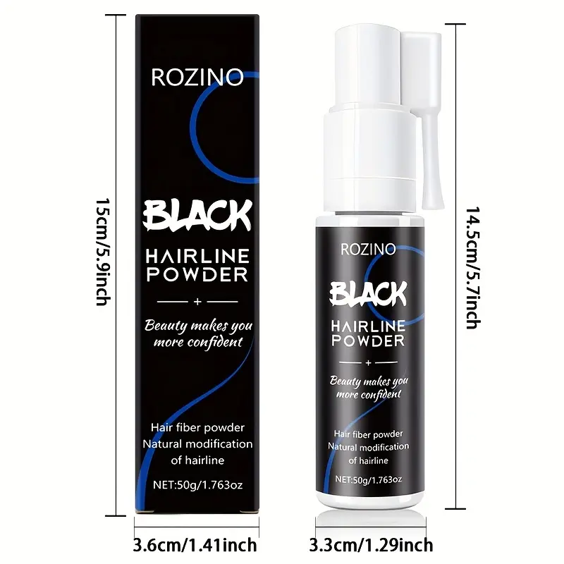 50g black hairline powder, containing natural hair fibers  display picture 3