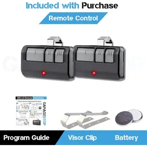 2X for 893LM 893Max Chamberlain Craftsman Liftmaster Garage Door Opener Remote, 1993 to Present Garage Clicker, Universal Garage Door Opener Remote