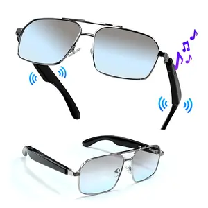 Minimalist Smart Touch Glasses for Seamless Communication, Alloy Frame with Decorative Lens, Lightweight and Portable Design