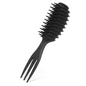 Wet Hair Brush for Curly Hair, 1 Count Curl Defining Hair Styling Brush, Detangling Hair Comb, Hair Shaping & Styling Tools for Home Salon, Detangling Hairbrush, Hair Styling Combs, Detangler Brush, With Brush