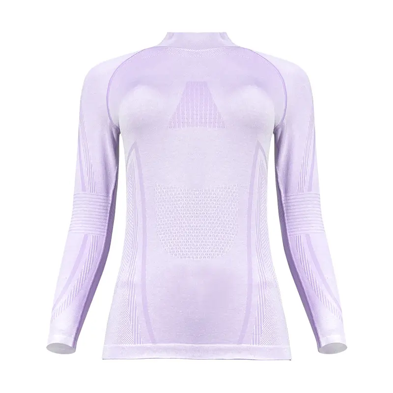 Women's purple and white top