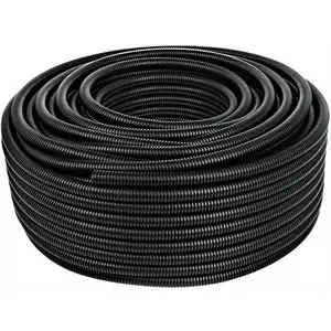 5 Ft 5/8" Split Wire Loom Conduit Polyethylene Tubing Black Color Sleeve Tube