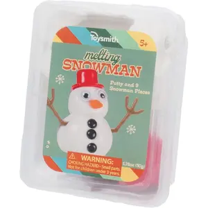 Melting Snowman – Reusable Putty Slime Kit with Snowman Accessories – Build, Melt & Rebuild Fun – Desk Toy & Holiday Gift for Kids – Christmas Stocking Stuffer – Ages 5+