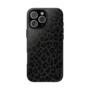 Black leopard print cheetah pattern Phone Cases Phone Cover Hard Case Tough 2-piece Phone Case