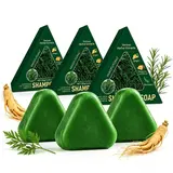 Plant shampoo soap with DHT Inhibitors of Polygonum Multiflorum Ginseng & Tea Tree Oil for Stronger Hair Roots Haircare Haircare Haircare