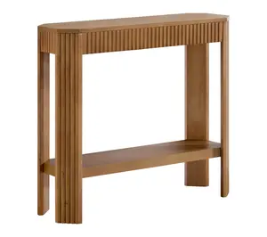 Alaterre Furniture 36" Fluted Console EntrywayTable w/ Shelf