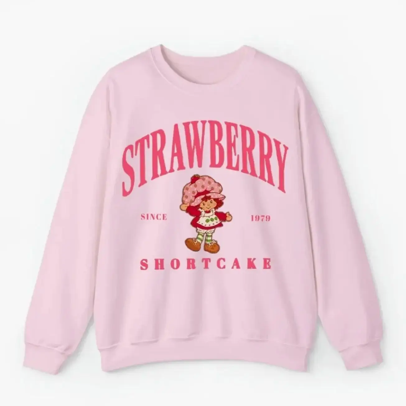 Vintage Strawberry Aesthetic Pullover Sweatshirt Retro Fruit Graphic Crewneck Cozy Casual Apparel Women & Men Gift for Strawberry Lovers