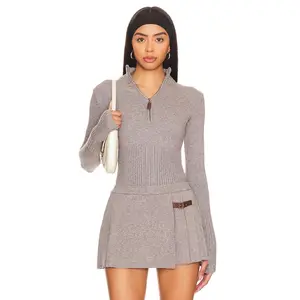 Frankies Bikinis Maverick Cloud Knit Sweater in Dark Pearl