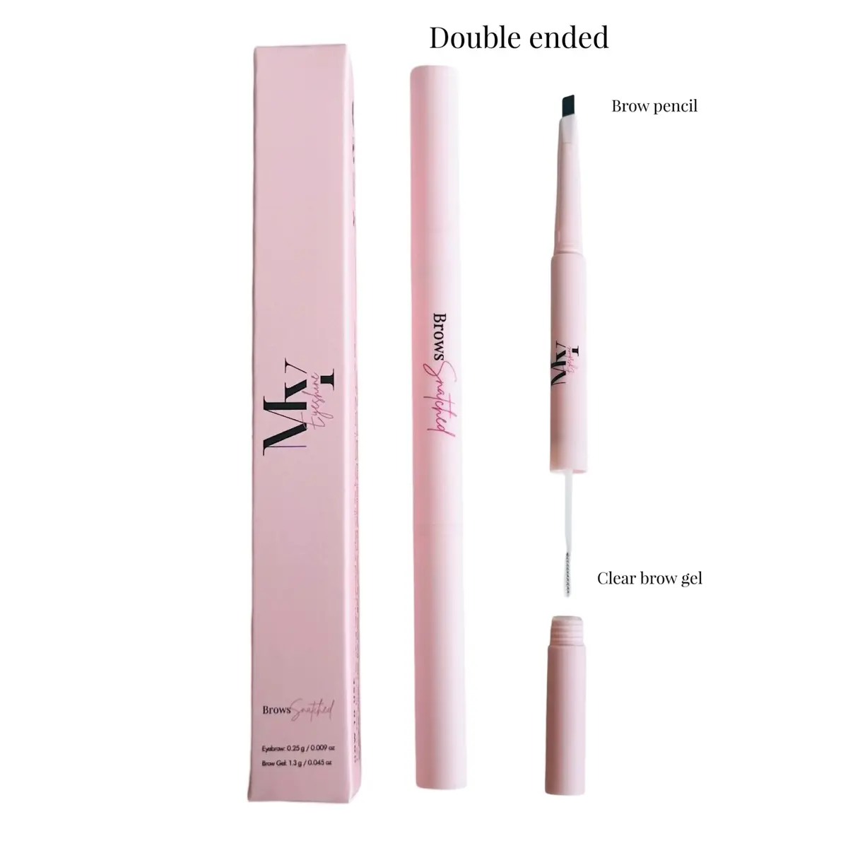 Eyeshine Double ended Brow Filling Pencil - (Variant Shades) - waterproof brow gel for Flawless, Natural-Looking Brows