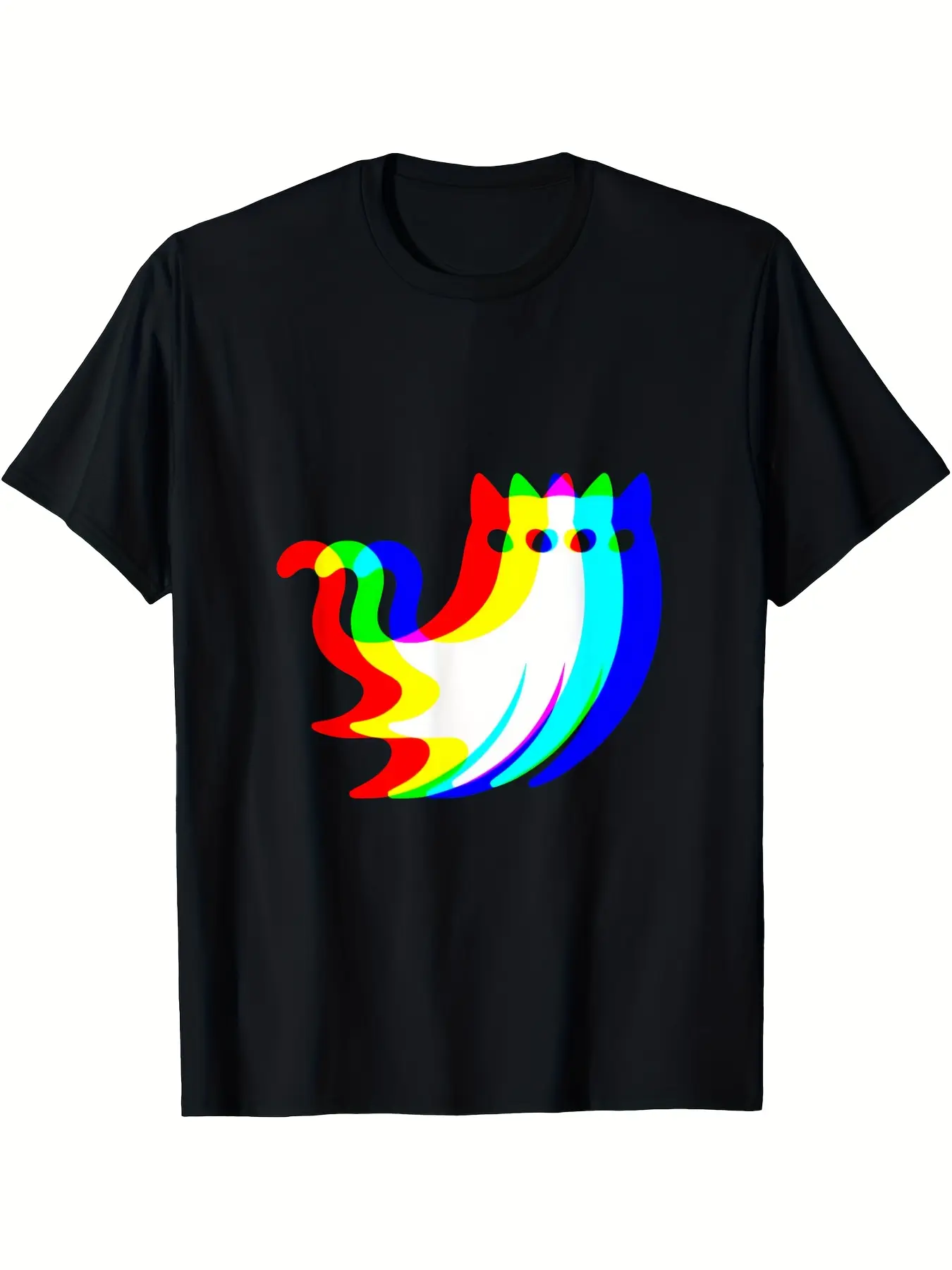 A Comfortable T-Shirt Featuring a House Music Cat unisex soft cotton short sleeve t shirt, vintage graphic casual tee for men women teens, perfect birthday holiday gift for camping travel gym daily street  wear