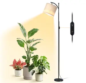 Bstrip 70.8" Floor Grow Light for Indoor Plants 3000K Full Spectrum Plant Light Stand with Auto Timer & Adjustable Head