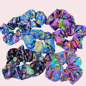 Kitty Silk Scrunchies