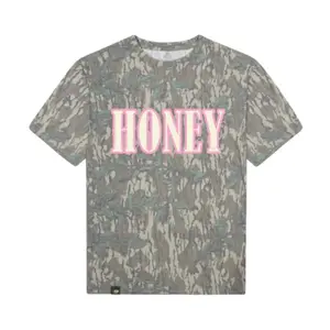 Vintage Unisex Pink HONEY CAMO Print 3D T-Shirt for Men and Women, Retro Honey 3D T-Shirt, Perfect for Casual Wear, Camo T-Shirt, 3D Camo T-Shirt, 3D Camo Style Tee, 3D Camo Shirt
