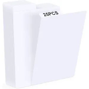 25 Pack Cardboard Comic Book Dividers with Tabs for Comic Book Storage Box
