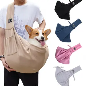 Comfortable Pet Crossbody Sling Carrier Bag for Cats & Dogs