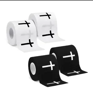 Cross Tape Christian Athletic Tape Sports Wrap 2in x 23ft Jesus Cotton Wrist Wrap for Soccer Football Baseball Gymnastics Boxing Christian Church Gifts