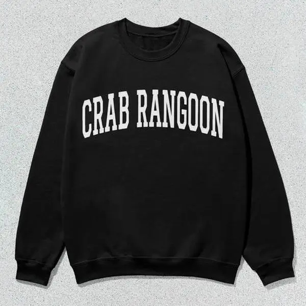 Crab Rangoon Sweatshirt Collegiate Crewneck Sweater Unisex