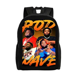 Rod-Wave-Backpacks for Girls, Cute School Backpack, Aesthetic Bookbag for Teens, Lightweight Classic Backpack for Travel, Work, Picnic A-7