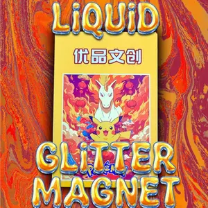 Youpin Liquid Glitter Magnets Pokémon CCG - 1 Per Pack, Ideal for Collectors and Fans