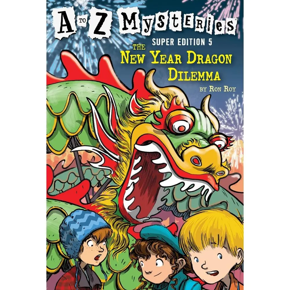 USED Book - A to Z Mysteries Super Edition #5: The New Year Dragon Dilemma by Roy, Ron (Paperback) - english
