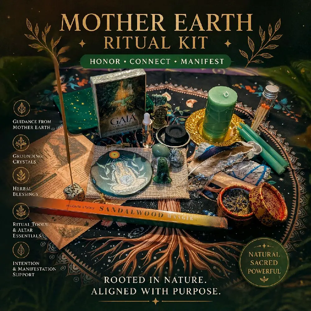 Deluxe Mother Earth Ritual Kit with charm candles