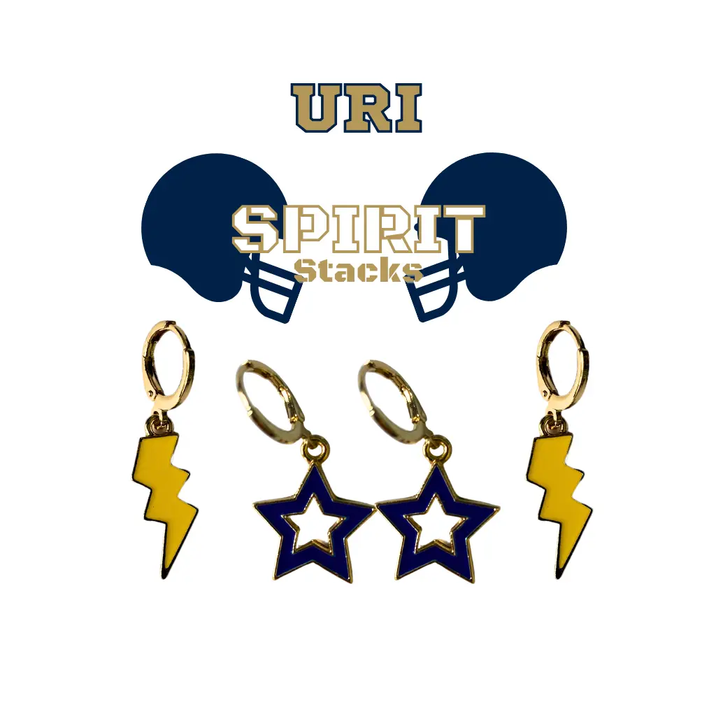 URI Spirit Earring Stack For Rams Game Day
