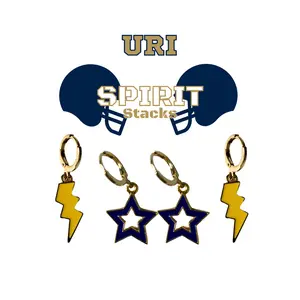 URI Spirit Earring Stack For Rams Game Day