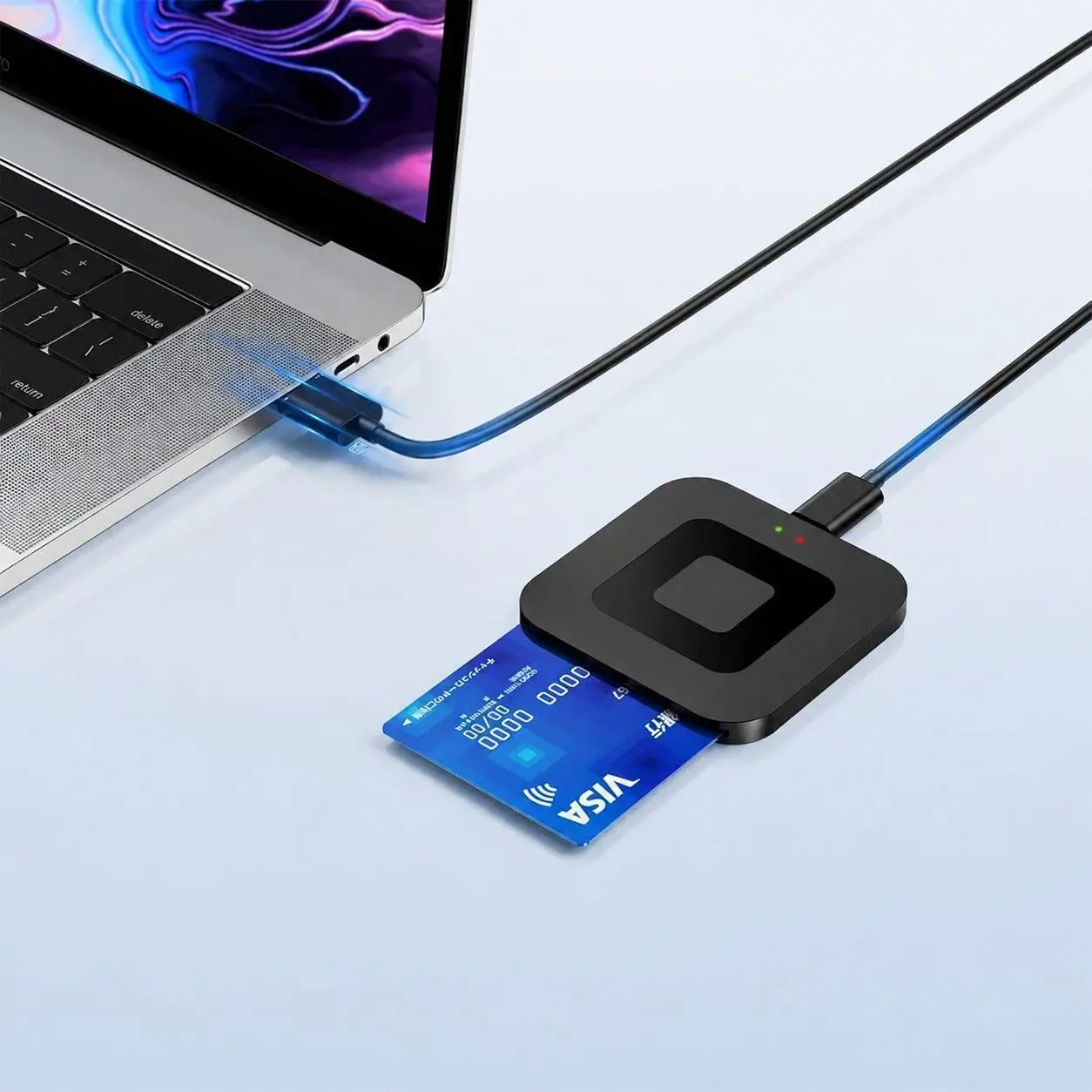 flash drive UTHAI X05 Square Smart Card Reader USB 2.0 ATMC AC DNI IC Bank Card Tax Reporting - E-commerce SEO Optimized Title